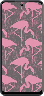 TPU чехол Vintage-Flamingos для Realme C65 4G - 4171b-3719 изображение 