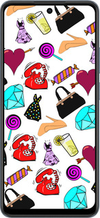 TPU чехол stickers для Realme C65 4G - 4757b-3719 изображение 