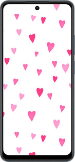 TPU чехол Сердечки 2 для Realme C65 4G - 4763b-3719 изображение 
