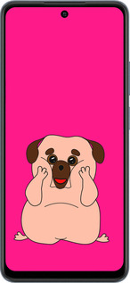 TPU чехол Весёлый мопс для Realme C65 4G - 4908b-3719 изображение 