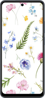 TPU чехол Цветочный фон v2 для Realme C65 4G - 5472b-3719 изображение 