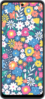 TPU чехол Цветочный фон v4 для Realme C65 4G - 5494b-3719 изображение 