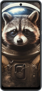 TPU чехол Raccoon austronaut для Realme C65 4G - 5581b-3719 изображение 