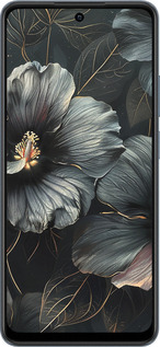 TPU чехол Черные цветы для Realme C65 4G - 6031b-3719 изображение 