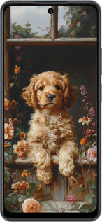 TPU чехол Щенок cocker spaniel для Realme C65 4G - 6136b-3719 изображение 