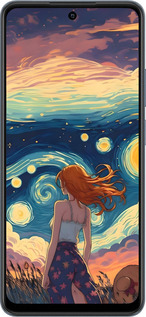 TPU чехол Девушка Арт для Realme C65 4G - 6325b-3719 изображение 
