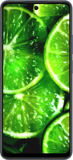 TPU чехол Зелёные дольки лимона для Realme C65 4G - 852b-3719 изображение 