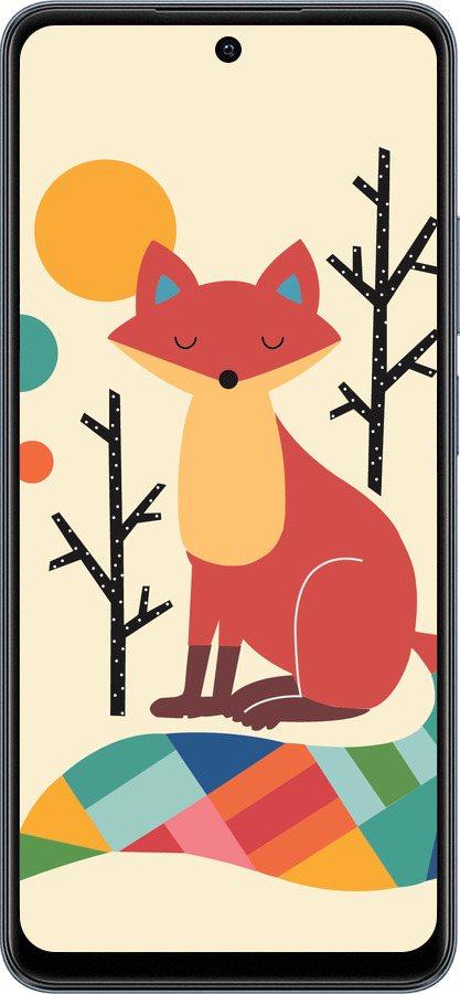 TPU чехол Rainbow fox для Realme C65 4G - 4010b-3719 изображение 