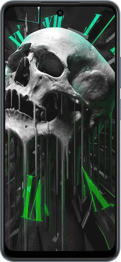 TPU чехол Череп-часы для Realme C65 4G - 4100b-3719 изображение 