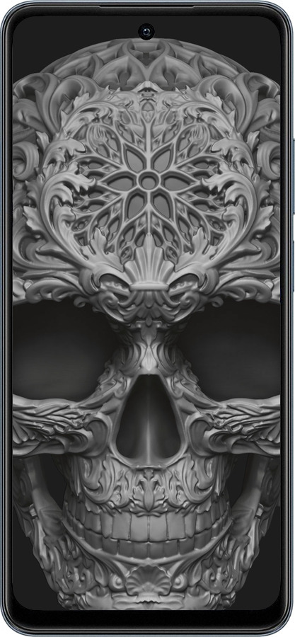 TPU чехол skull-ornament для Realme C65 4G - 4101b-3719 изображение 
