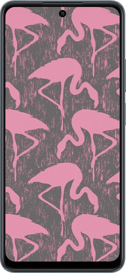 TPU чехол Vintage-Flamingos для Realme C65 4G - 4171b-3719 изображение 