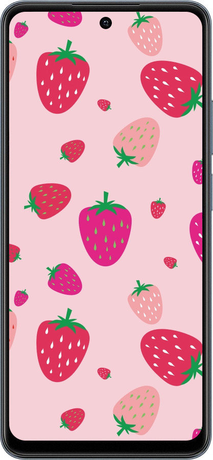 TPU чехол Клубнички для Realme C65 4G - 4332b-3719 изображение 