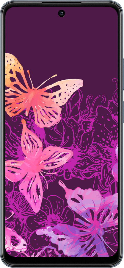 TPU чехол Метелики v2 для Realme C65 4G - 5475b-3719 изображение 