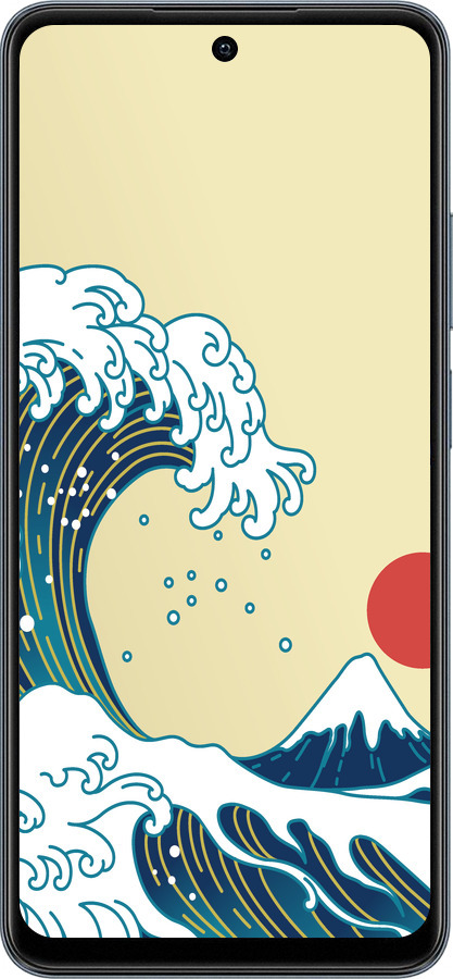 TPU чехол Японські хвилі для Realme C65 4G - 5533b-3719 изображение 