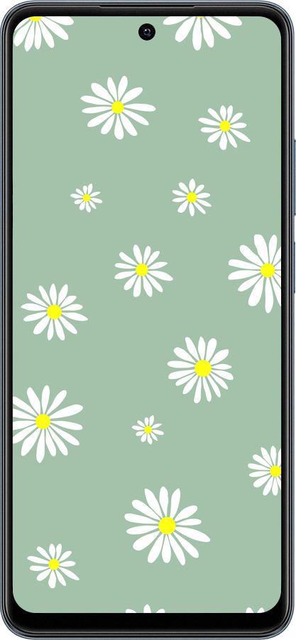 TPU чехол Ромашки v4 для Realme C65 4G - 5603b-3719 изображение 