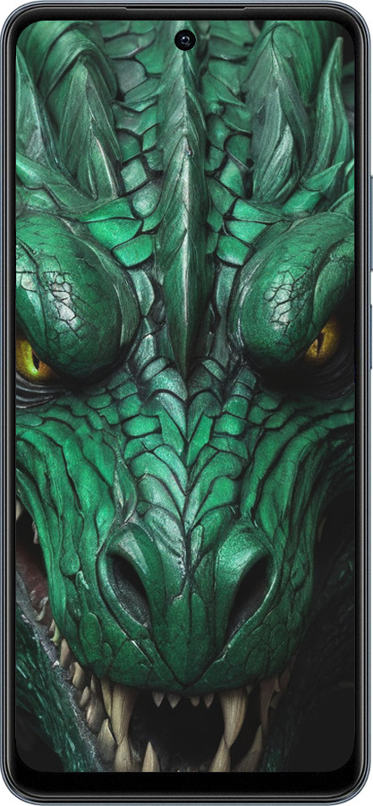 TPU чехол Зелёный дракон v2 для Realme C65 4G - 5817b-3719 изображение 