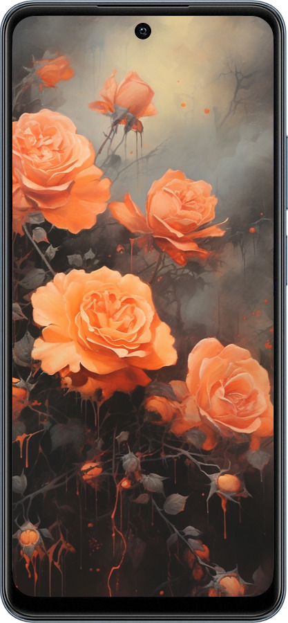 TPU чехол Оранжеві троянди для Realme C65 4G - 5944b-3719 изображение 