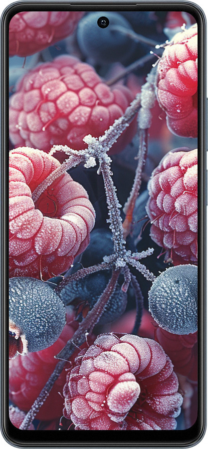 TPU чехол Морозные ягоды для Realme C65 4G - 6033b-3719 изображение 