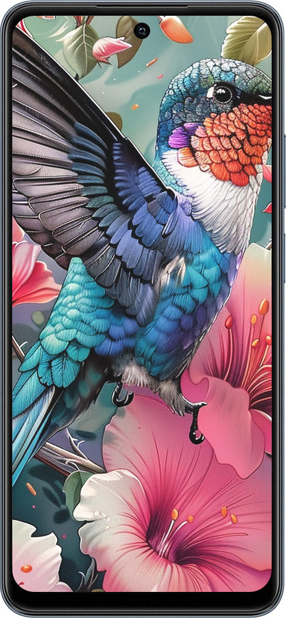 TPU чехол Сказочная колибри для Realme C65 4G - 6051b-3719 изображение 