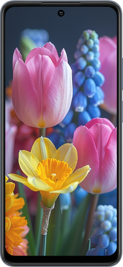 TPU чехол Весенние цветы для Realme C65 4G - 6058b-3719 изображение 