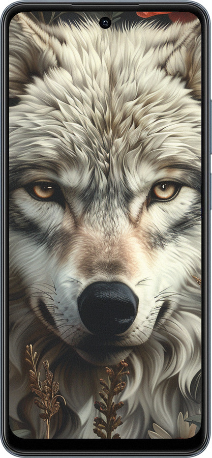 TPU чехол Волчий взгляд для Realme C65 4G - 6066b-3719 изображение 