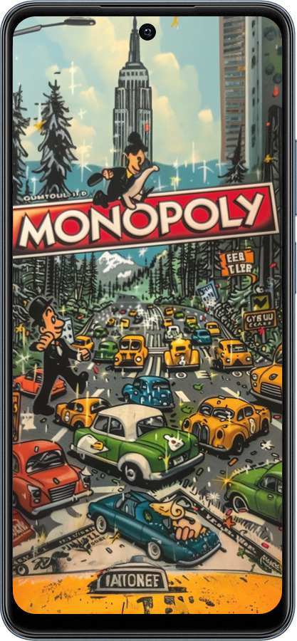 TPU чехол Городской драйв Monopoly для Realme C65 4G - 6088b-3719 изображение 