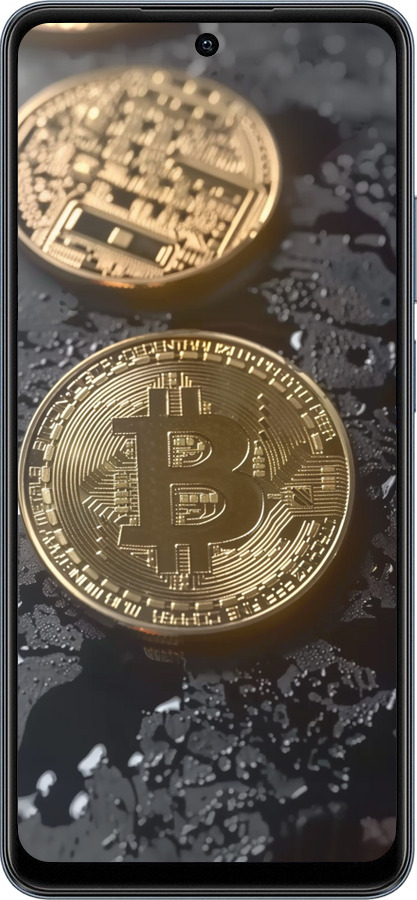 TPU чехол Вулканійчний Bitcoin для Realme C65 4G - 6092b-3719 изображение 