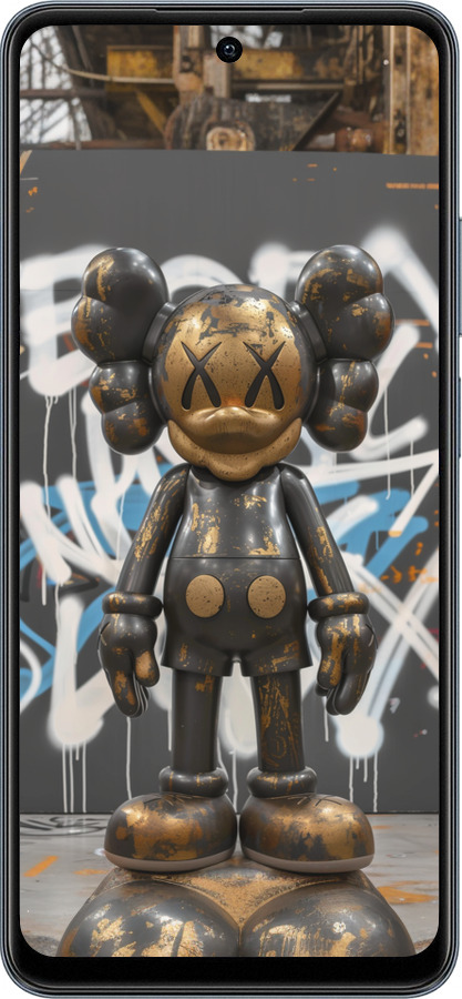 TPU чехол Bronze kaws v3 для Realme C65 4G - 6099b-3719 изображение 