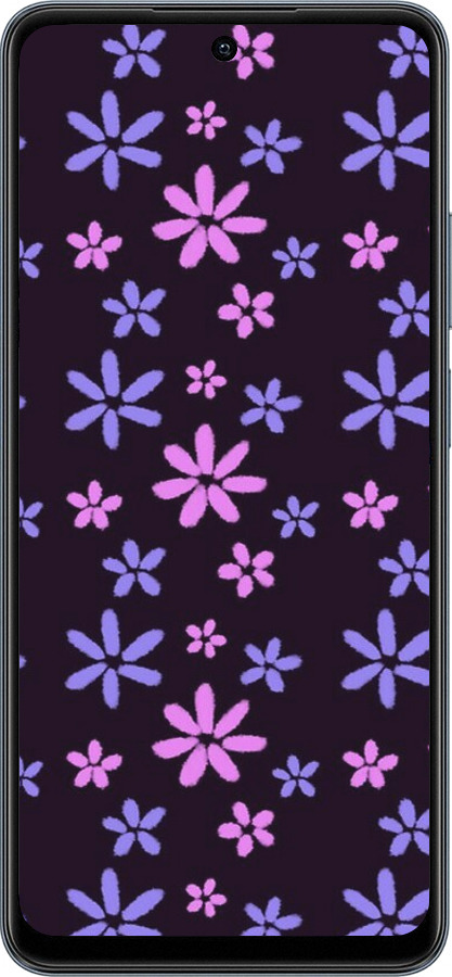 TPU чехол з квітами для Realme C65 4G - 6258b-3719 изображение 