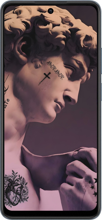 TPU чехол Давид для Realme C65 4G - 6302b-3719 изображение 
