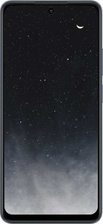 TPU чехол Голубые облака, Голубая луна для Realme C65 4G - 6396b-3719 изображение 