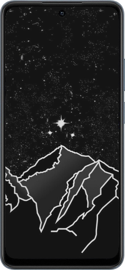 TPU чехол Минималистический горный пейзаж для Realme C65 4G - 6438b-3719 изображение 