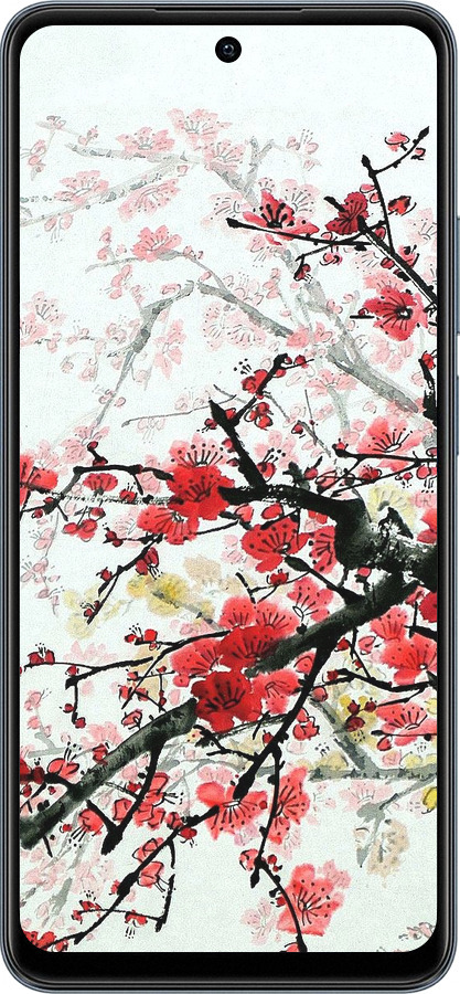 TPU чехол Квітучий кущ для Realme C65 4G - 831b-3719 изображение 