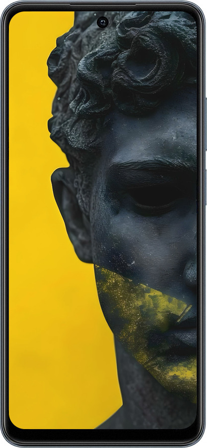Силіконовий чехол Статуя арт для Realme C65 4G - 6330u-3719 изображение 