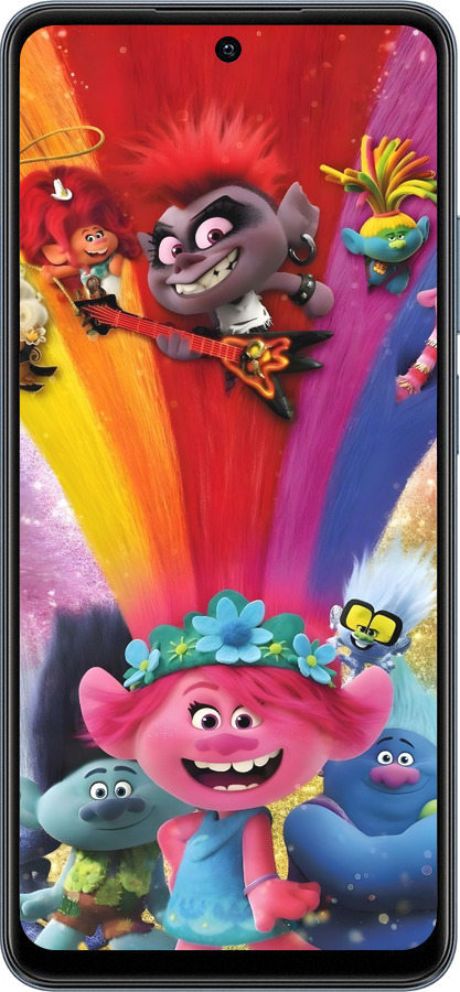 Силіконовий чехол Тролі для Realme C65 4G - 6343u-3719 изображение 