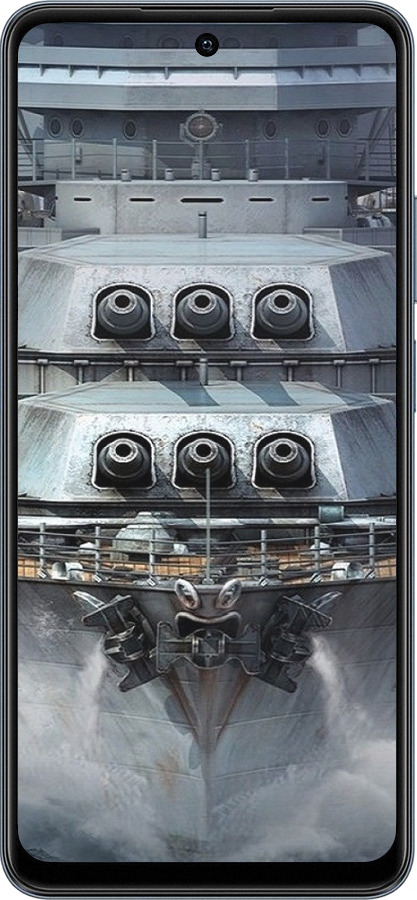 Силиконовый чехол Линкор, world of tanks, wargaming, военный корабль для Realme C65 4G - 6453u-3719 изображение 