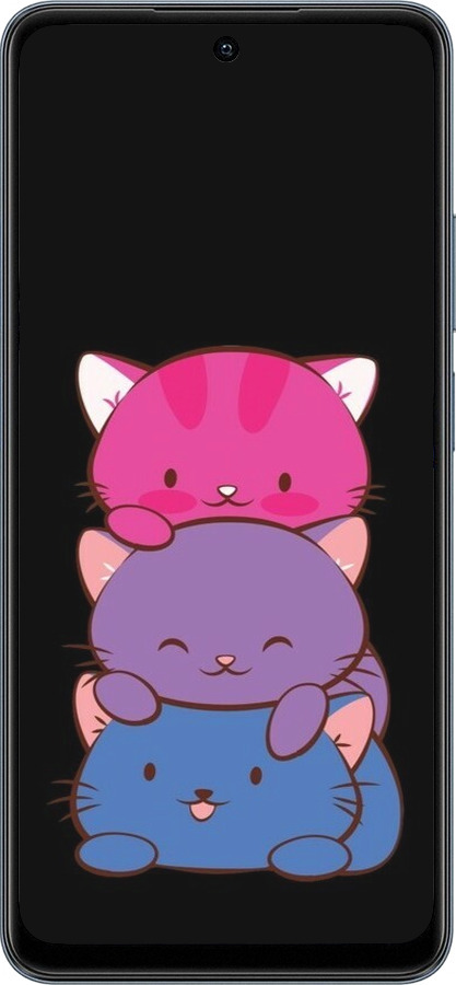 Силиконовый чехол Милые кошки для Realme C65 4G - 6518u-3719 изображение 