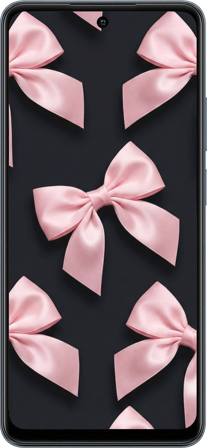 Силиконовый чехол Coquette Ribbons Dark Coquette для Realme C65 4G - 6767u-3719 изображение 