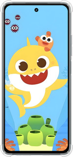 Силикон с усиленными углами чехол Бейби Шарк для Realme C67 4G - 6303sp-3648 изображение 