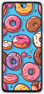 Силикон с усиленными углами чехол Пончики для Realme C67 4G - 6318sp-3648 изображение 