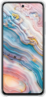 Силикон с усиленными углами чехол Мрамор красивый для Realme C67 4G - 6376sp-3648 изображение 