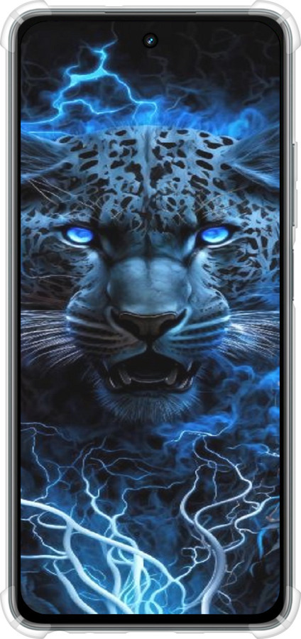 Силикон с усиленными углами чехол Ледяной леопард для Realme C67 4G - 6460sp-3648 изображение 