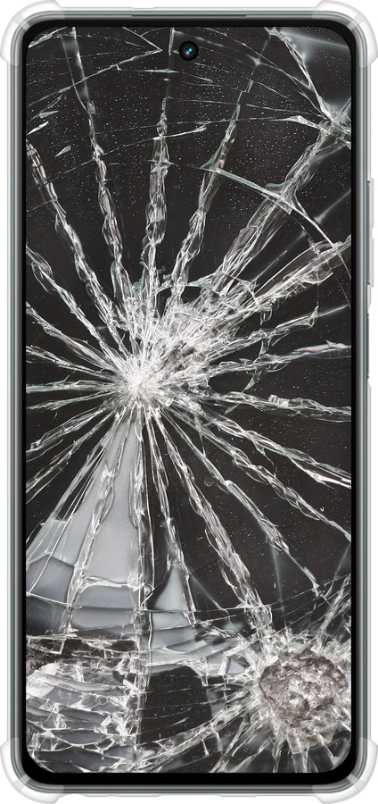 Силикон с усиленными углами чехол Glass для Realme C67 4G - 6608sp-3648 изображение 