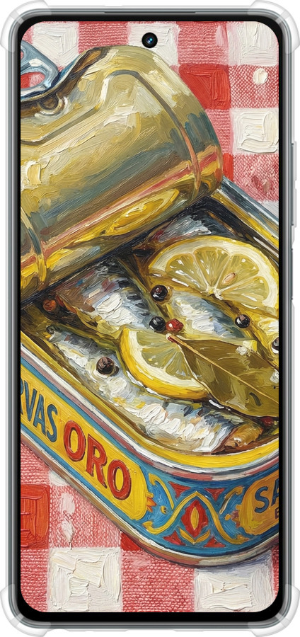 Силикон с усиленными углами чехол Vintage Sardine Tin Phone для Realme C67 4G - 6772sp-3648 изображение 