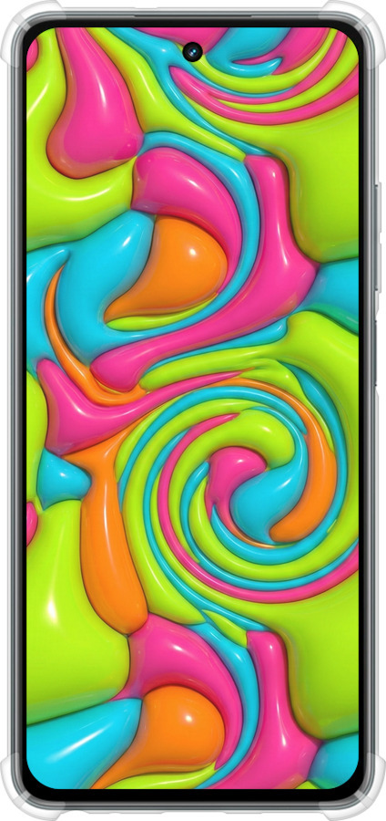 Силикон с усиленными углами чехол Y2K Jelly Dream для Realme C67 4G - 6780sp-3648 изображение 