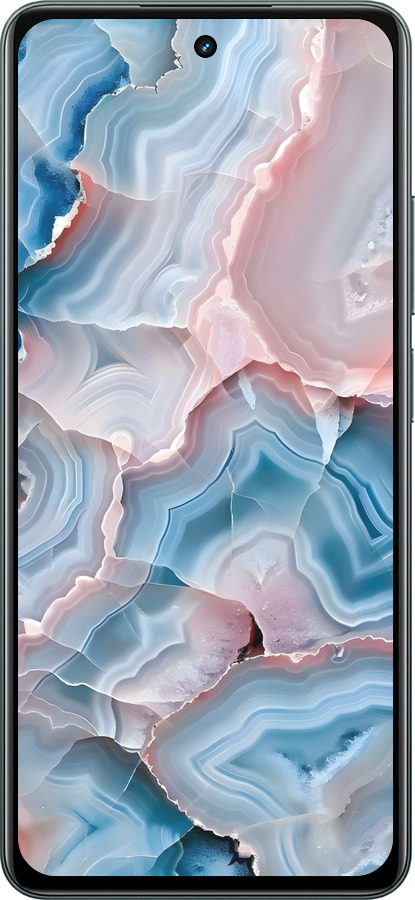 Силиконовый чехол Мрамор для Realme C67 4G - 6306u-3648 изображение 