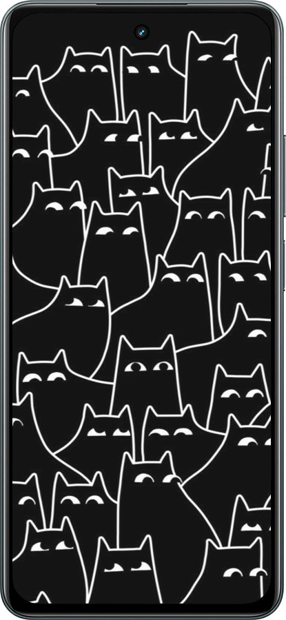 Силиконовый чехол С изображением кошек для Realme C67 4G - 6470u-3648 изображение 