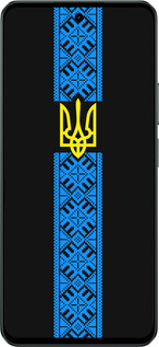 Силиконовый чехол Тризуб в вышиванке для Realme C71 - 1158u-4089 изображение 