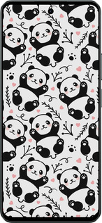 Силиконовый чехол Панды для Realme C71 - 4318u-4089 изображение 