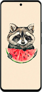 Силіконовий чехол Єнотик з кавуном для Realme C71 - 4605u-4089 изображение 